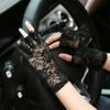 Summer Women's Short Lace Half Finger Lace Sunscreen Gloves