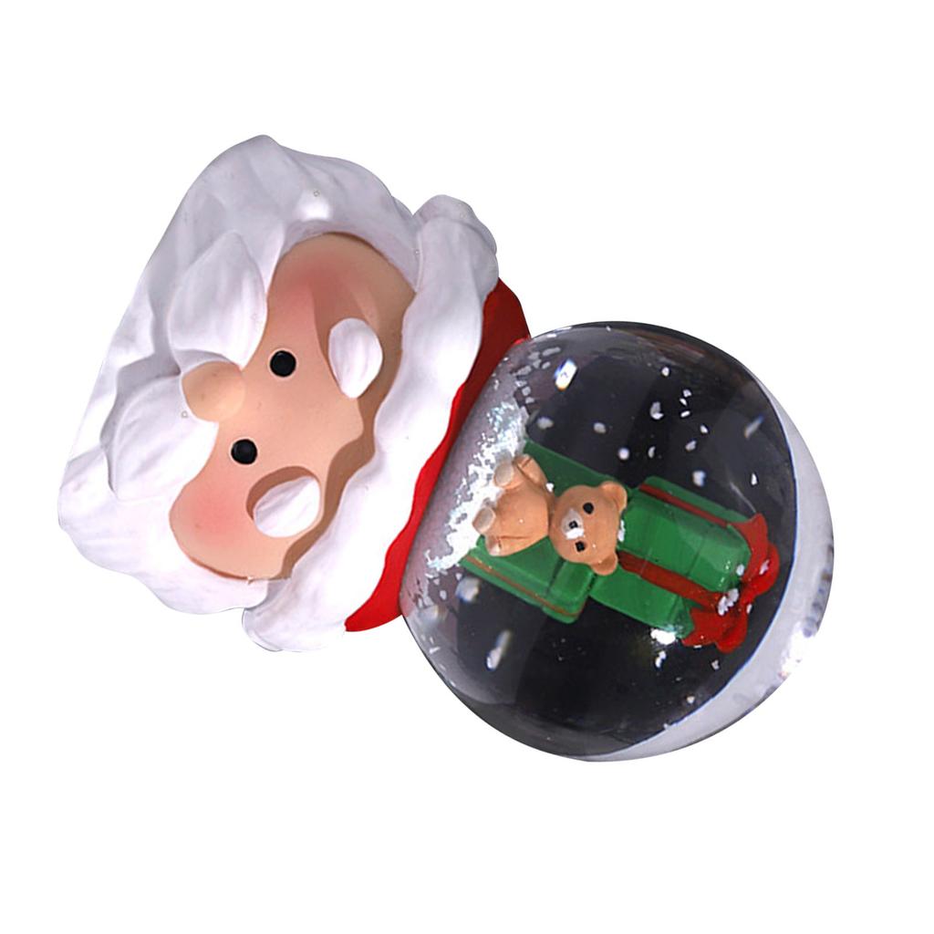 Weihnachts-Schneekugel Bunte Beleuchtung Heimdekoration Nachtlicht Deko für Familie Freunde Geschenk