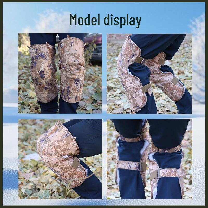 Lanqi Winter Cycling Fur-Lined Wool Knee & Leg Warmers
