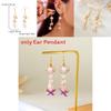 Pearl Shell Geometric Earrings With Electroplated Finish For Summer Beach Fashion