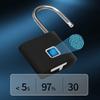 Portable Biometric Padlock Intelligent Fingerprint Unlock Outdoor Waterproof and Rust-Resistant Electronic Anti-Theft Lock