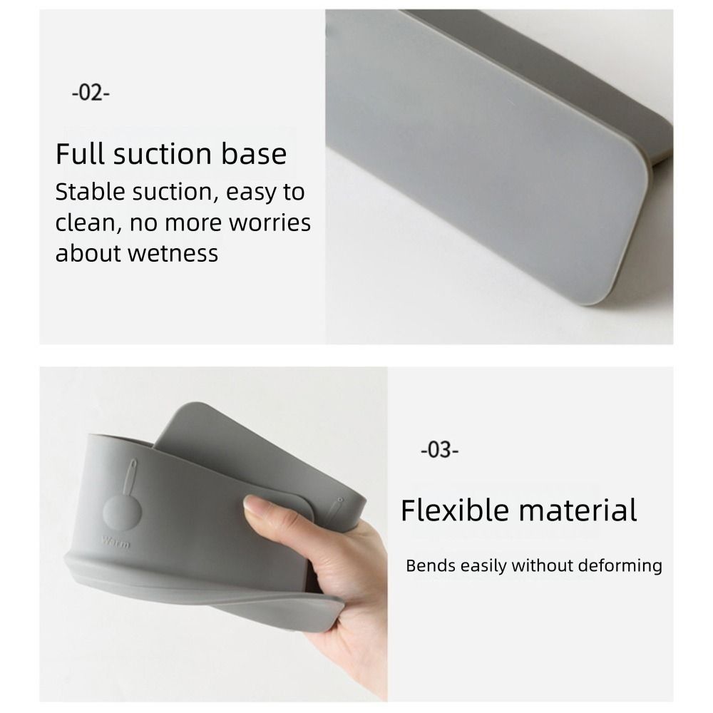 Anti-splash Feature Kitchen Sink Splash Guard Silicone Water Splash Guard  Washing Basin