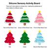 3D Silicone Texture Stress Relief Toy Puzzle Portable Fine Motor Skills Busy Board Christmas Activity Design Tree Shape