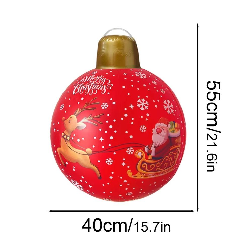 Giant Inflatable Christmas Ball Hanging Ornaments Christmas Balloons Party Supplies