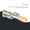 2 PCS Saxophone Neck Brass Mouthpiece Metal Sax Curved Necks and Straight Neck for Soprano Saxophone Instrument