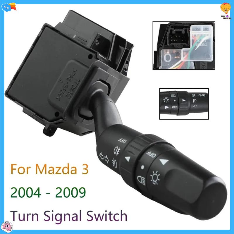 для Mazda 3 2004-2009 MAZDA 5 2006-2009 Новый переключатель подрулевой для фар и указателей поворота Замена Регулировочные детали Автоаксессуары