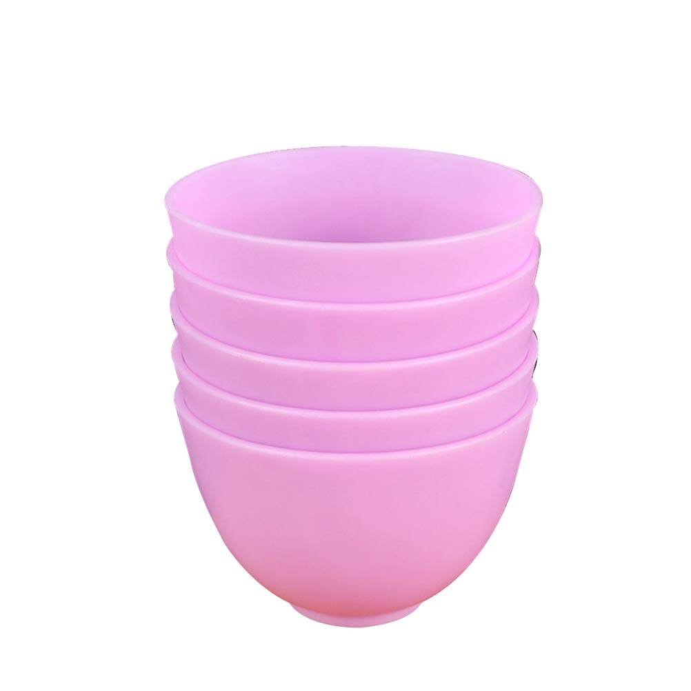 8x5cm Silikonschüssel für Küche Backen Vorbereitung Messen Mischen Gesichtsmaske Geruchlos Rutschfest Sturzsicher Spülmaschinen- und Mikrowellengeeignet