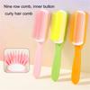 9 Row Cushion Nylon Bristles Hair Brush for Separating,Shaping,Blow Drying,Styling & Detangling,Defining Curls Hair Salon