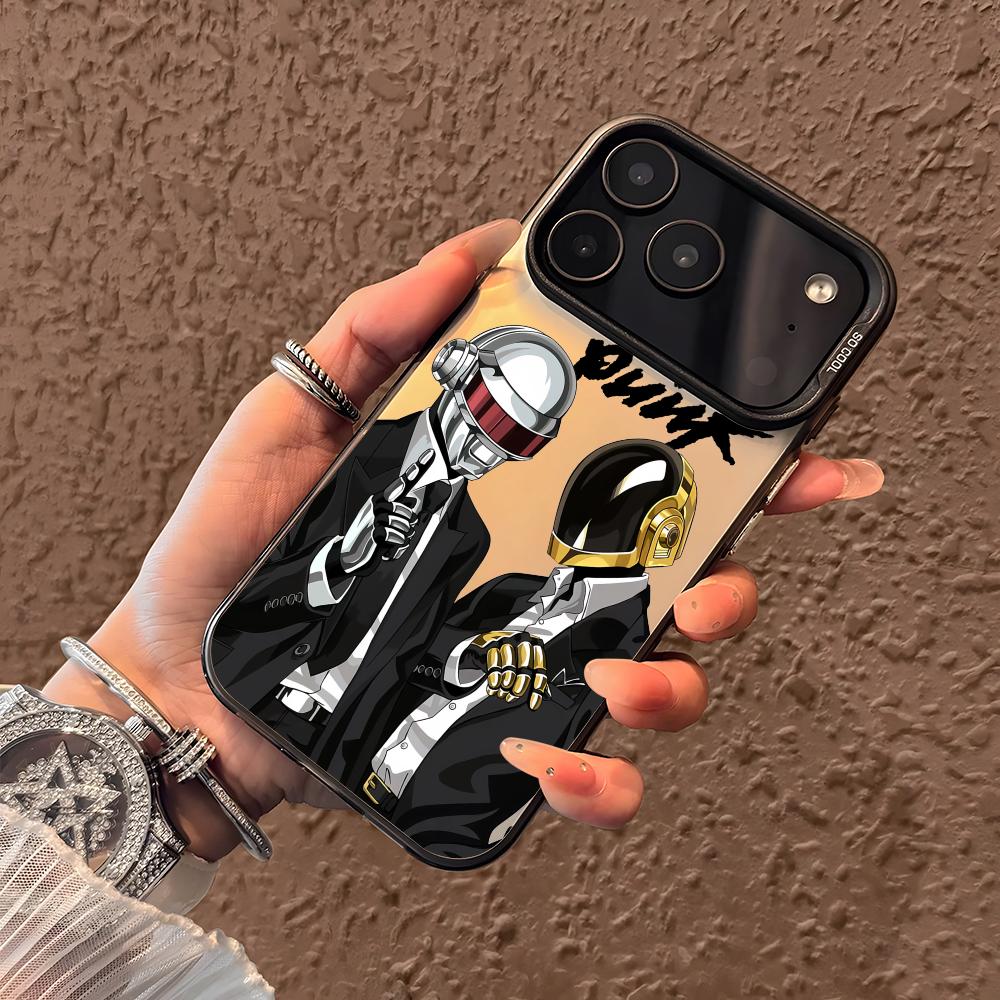 Band D-Daft Punk Phone Case For iPhone 17 16 15 14 13 12 11 Pro Max Air Matte Laser Aurora Shockproof Funda