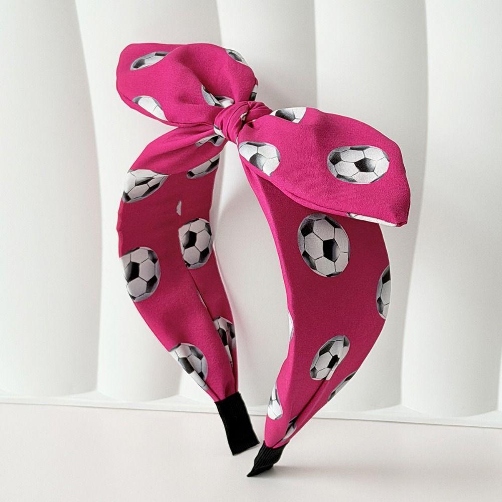 Rabbit Ear Soccer Fan Hair Band Cute Bunny Knot Headband Fan Cheering Hair Hoop  Celebration