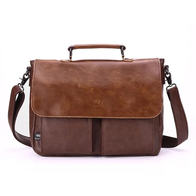 2026 New Brand Leather Men Handbags