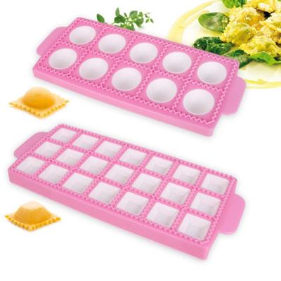 Plastisk Ravioli-form 10/14 /21 fack Bakverk Knödelform Fondant Tårtdekoration