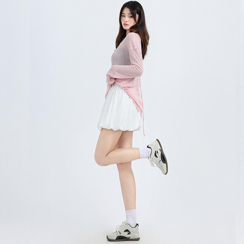 Wearing A High-waisted Sweet Ballet Style Flower Bud Skirt Cake Skirt A-line Skirt Slim Short Skirt Skirt Women's Skirt