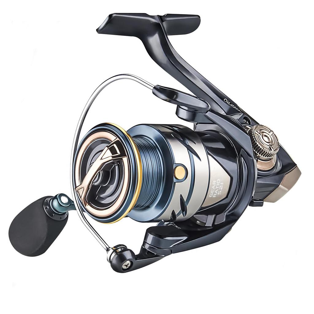Spinning Reel for Saltwater Carbon Fiber Aluminum Stainless Steel Reverse Lightweight Design for Long Casts and Surf Available In Sizes Fishing, Body,