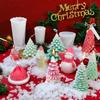 Luoye Christmas Tree 3D Candle Soap Mould DIY Candle Epoxy Mold Handmade Candles Aroma Wax Soap Molds for Decoration