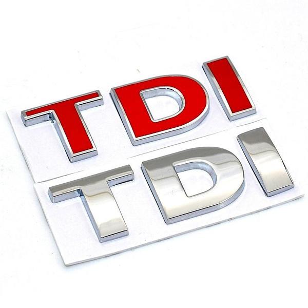 Έμβλημα Σήμα 3D TDI Αυτοκόλλητο Στυλ Αυτοκινήτου για POLO Golf 7 Tiguan JETTA PASSAT b5 b6 MK4 MK5 MK6 MK7 αυτοκόλλητο αυτοκινήτου
