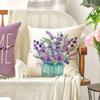 Throw Pillow Covers 16x16 Inch Set of 4,Lavender Home Sweet Purple Pillow Cases for Couch Sofa Outdoor Home Decorations