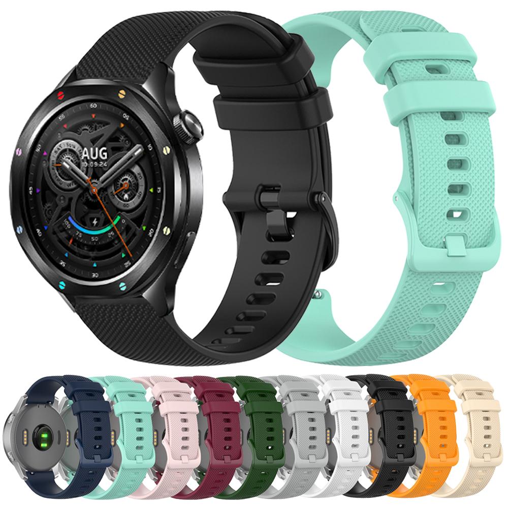 22mm Silicone Sport Strap For Xiaomi Watch S4 S3 S2 46/42mm S1 Pro/Active color 2 Mi Watch Band Replace For Redmi Watch Bracelet