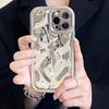 Qianliyao 3D Electroplated Meteorite Pattern Phone Case For iPhone 15 14 13 12 16 Pro Max 14promax Soft Shockproof Back Cover