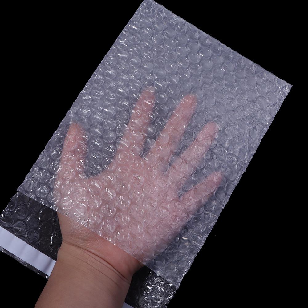 10-50pcs Self-sealing Bubble Foam Mailers Bag Transparent Shockproof Double Film Cushioning Bag Envelope Packaging Shipping Bag