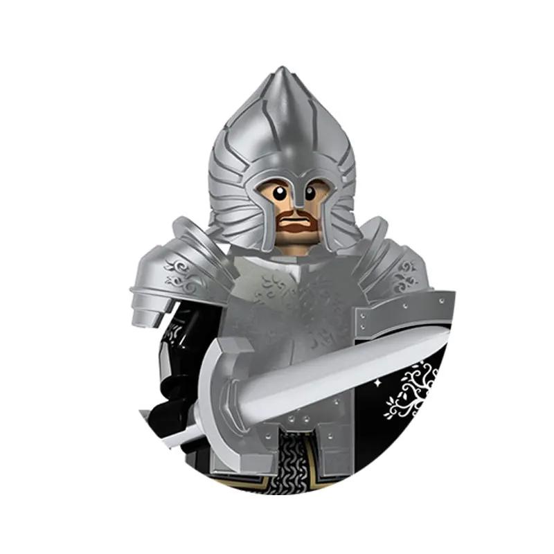 Medieval Military War Soldier Doll Building Block Spartan Soldier Crusader Roman Knight Weapon Sword Helmet Children's Toy Gifts