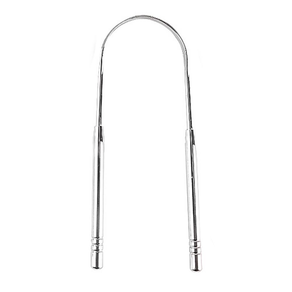 Čistič škrabek na jazyk z nerezové oceli Čistič čerstvého dechu Ústní hygiena s krabičkou