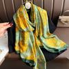 Jarní šátek pro ženy, luxusní design, hedvábný hladký šátek, měkký muslimský čelenka, plážový šátek 85x180cm