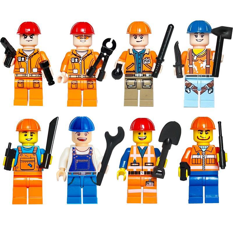 

Полицейский Заключенный Инженер Пожарный Кукла Полицейская Собака Аксессуары Строительный Блок