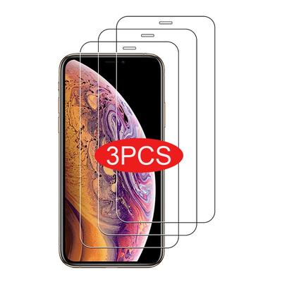 3PCS 9H Tempered Glass For iPhone17 16 15 14 13 12 11Pro Max 7 8 Plus Screen Protector For iPhone XS Max XR 12mini Protective Glass Film