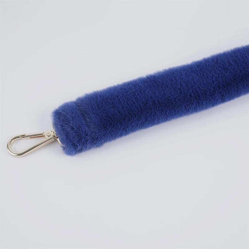 Tracolla Lunga Regolabile in Peluche Sintetico di Coniglio Sostitutiva per Borsa a Spalla o Crossbody da Donna Accessorio Moda per Borsa