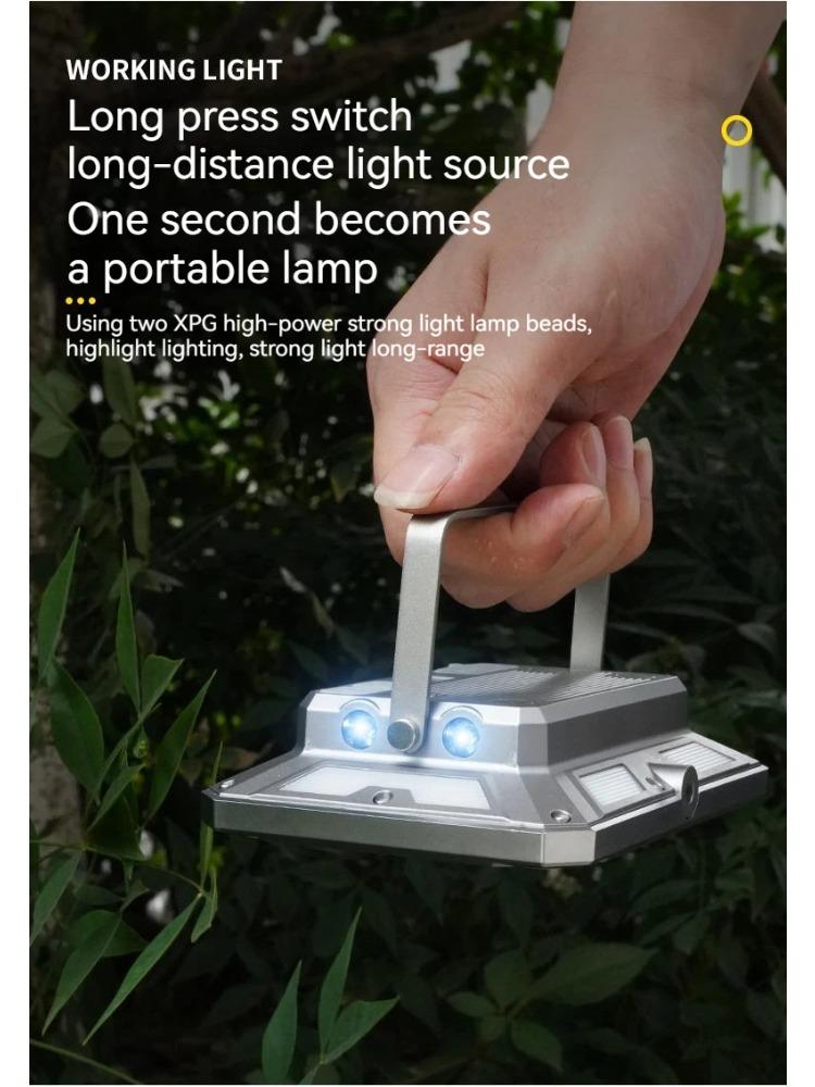 LED Camping Tent Light Rechargeable Searchlight High Power Outdoor Emergency Lighting Waterproof Portable Hanging Night Lamps