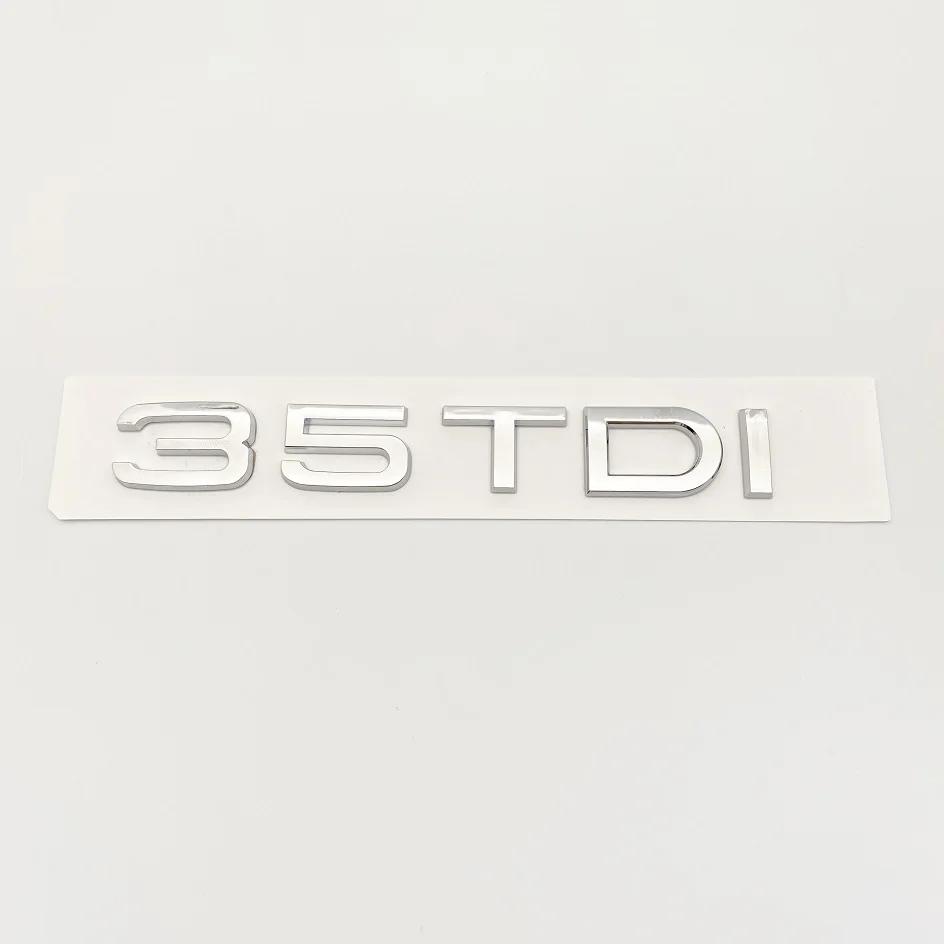 ABS 3D Letters 2.0TDI 2.5TDI 3.0TDI 35TDI 40TDI 45TDI 50TDI Emblem for Audi A1 A3 A4 A5 A6 A7 A8 Q2 Q3 Q5 Q7 Car Trunk Sticker