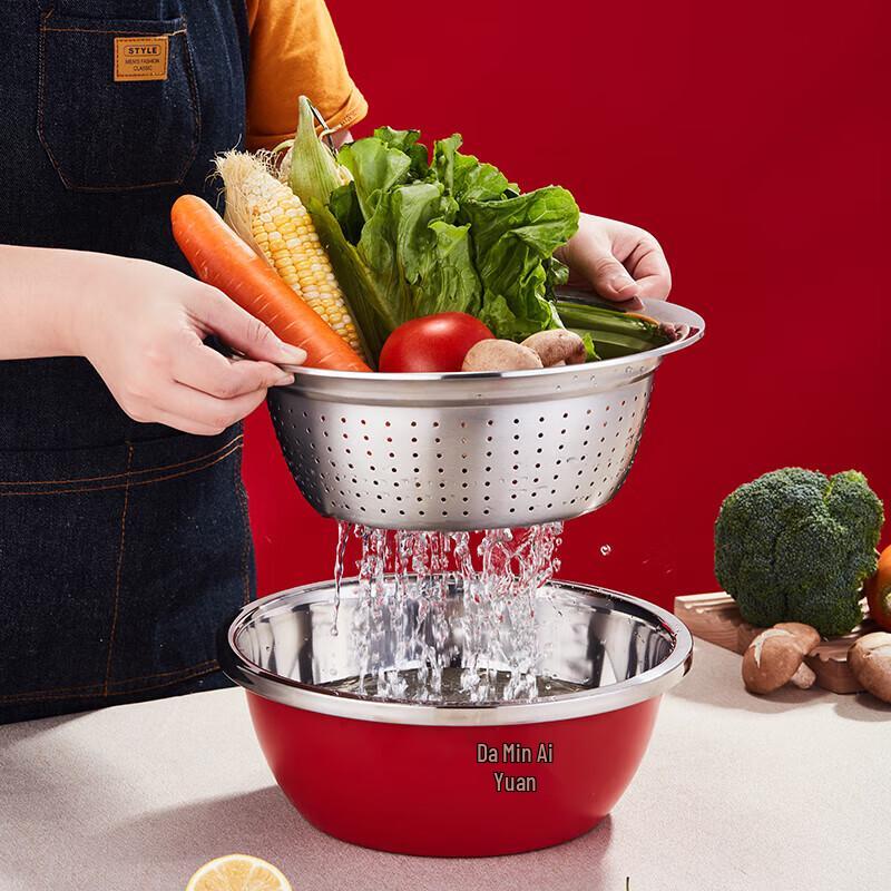 YiBo Stainless Steel 2-Piece Multipurpose Bowl Set