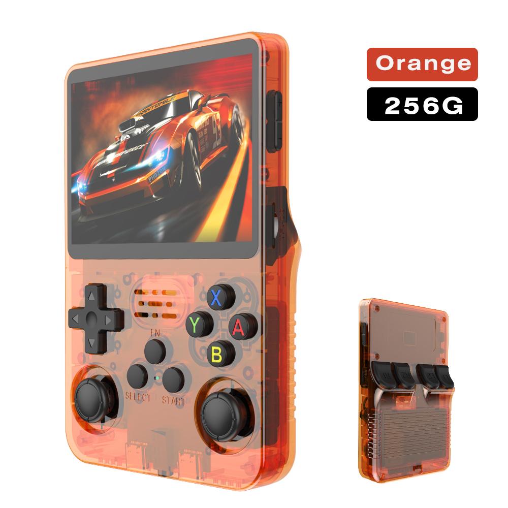 128G R36S Retro-Videospielkonsole Linux-System 3,5-Zoll-IPS-Bildschirm RK3326 Tragbarer Taschenspieler 64G 256G Spiele Beste Geschenke für Jungen