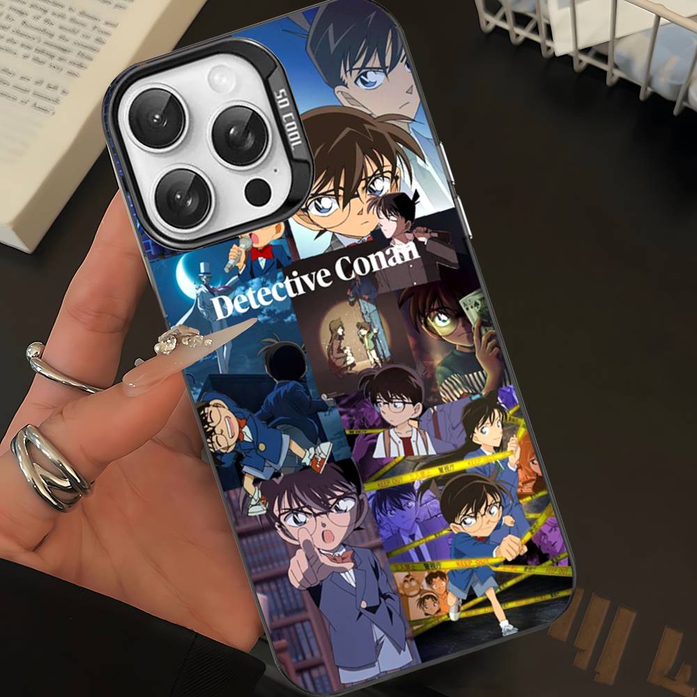Japan D-Detective Conan Colorful Phone Case For IPhone 17 16 15 14 13 12 11 Pro Max Plus Matte Cover