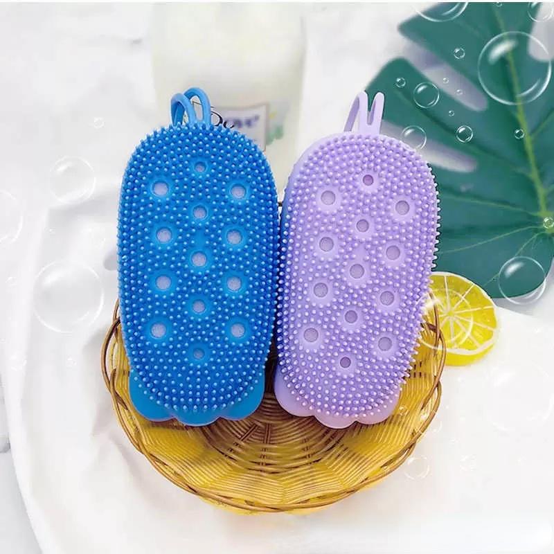 Fast Foaming Bath Brushes Silicone Scrubbing Artifact Bath Brush Massage Brush Adult Children Bath Ball