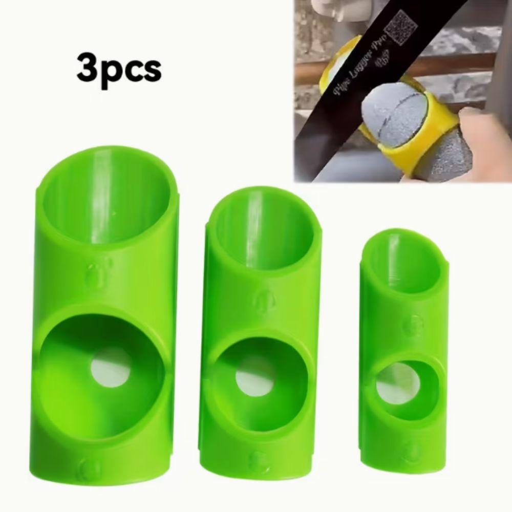 3pcs Durable Construction Foam Pipe Cutter Flame Retardant Pipe Insulation Tool Commercial Places