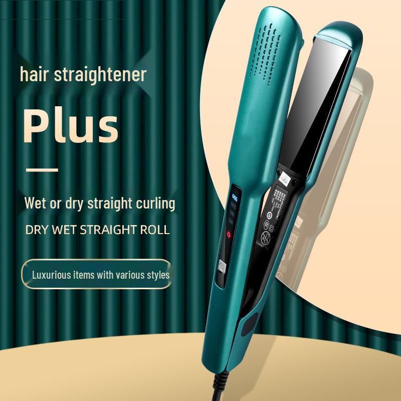 Dual-Use Hair Straightener & Curler: Household Iron for Straightening & Curling