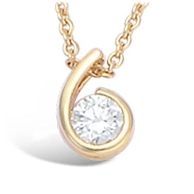 [L2006] - Vergoldete Halskette 'Câlin' weißgold - 9x6 mm