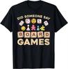 Cool Board Games for Men Women Game Nerd Gamer Chess Lovers TShirt Graphic T Shirts Men Tops Streetwear Bigsize Tshirt