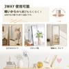 Standing Round White Full-length Mirror, Full-length Mirror, Mirror, Aluminum, Corner, Wall-mounted Mirror, Leaning, Full-length Mirror, Stylish,