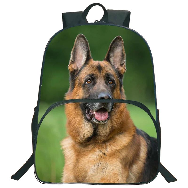 Schattige Hond Husky Hond Rugzak Voor Jongens Meisjes Kinderen Schooltas Grote Capaciteit Bulldog Rugzak voor Tiener Schooltas Corgi Boekentas black