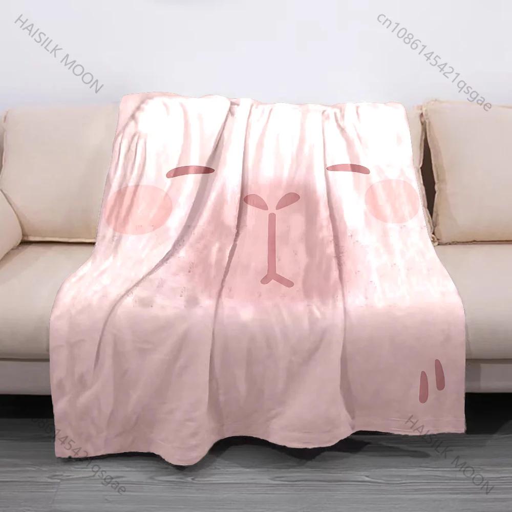 17 Styles Capybara Cartoon Print Blanket Soft Fluffy Throw Blanket Kids Adult Sofa Bed Travel Blanket Cover Throw Wonderful Gift