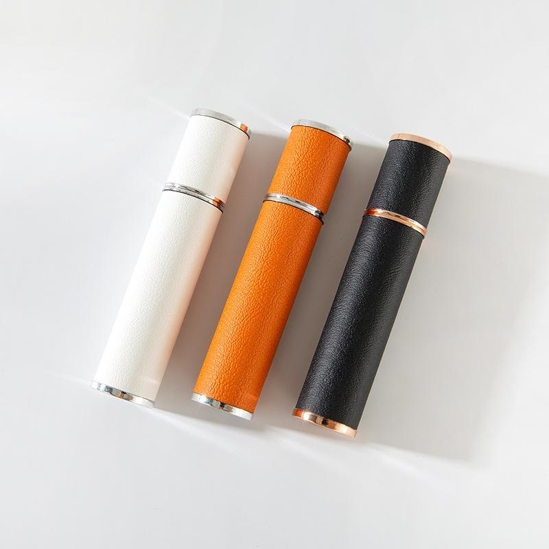 Przenośny skórzany atomizer do perfum 12 ml, wielokrotnego napełniania, do podróży, podróży służbowych, codziennego użytku, 3 kolory do wyboru