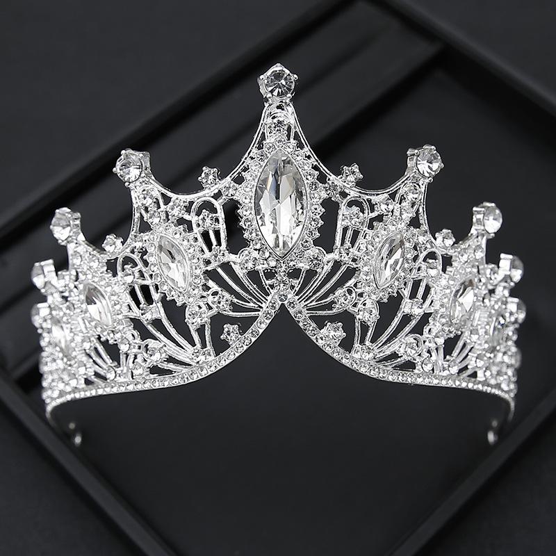 Crown Tiara Bride  Rhinestone Crown  Wedding Dress  Adult Ceremony Birthday  Princess Hair Accessories  Children