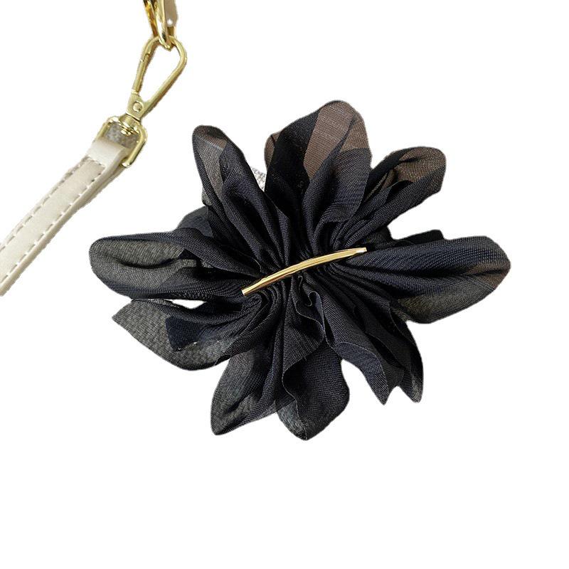 Elegant French Flower Hair Clip for Ponytails and Buns - Women's Gentle Hair Accessory