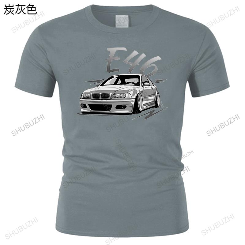 Herre Luksus Bomulls T-skjorte Menn O-hals T-skjorter Hot Sale Klassisk Bil E46 E60 E61 Løse Topper for Ham Pluss Størrelse T-skjorte