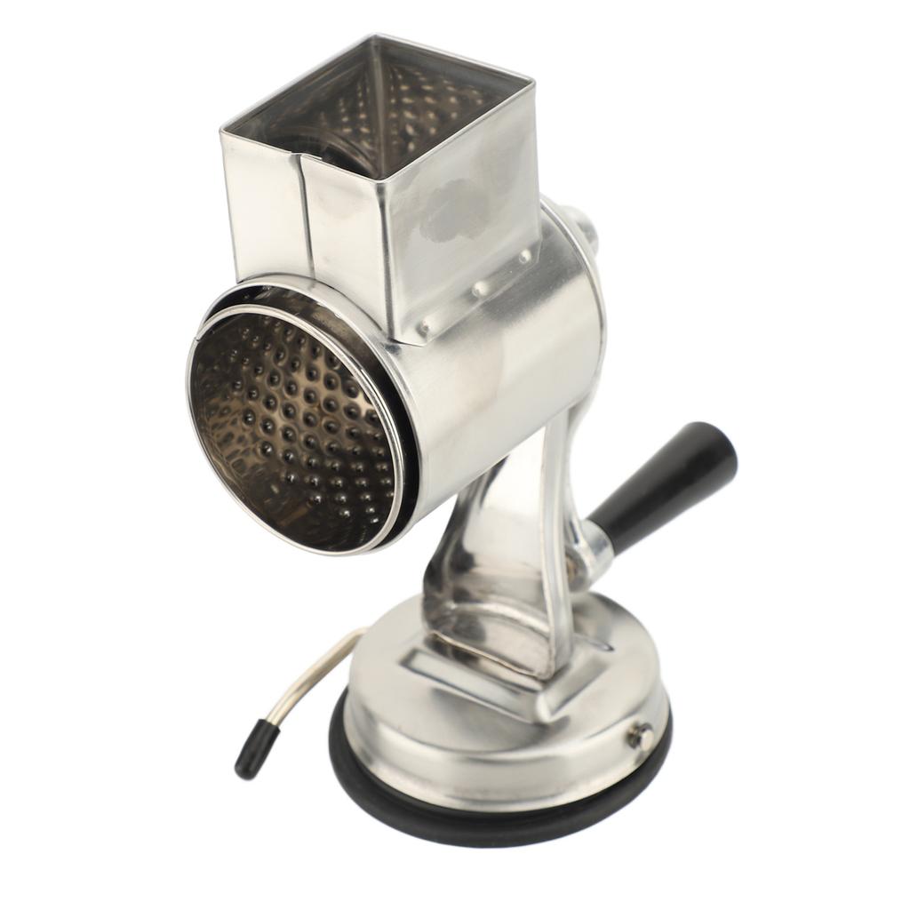 Manual Cheese Grater Cheese Shredder with 5 Interchangeable Blades Stainless Steel Hand Crank
