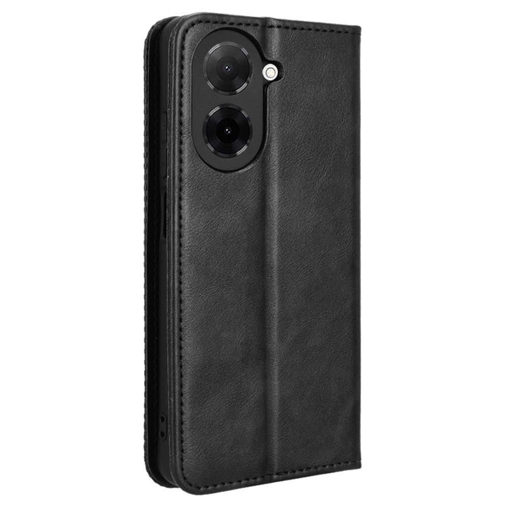 For Xiaomi Redmi A5 4G (171.7mm)/Poco C71 4G Case Wallet Stand Retro Texture Leather Phone Cover