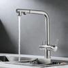 TLXT Pull-Out 3-in-1 Kitchen Faucet with Purified Water
